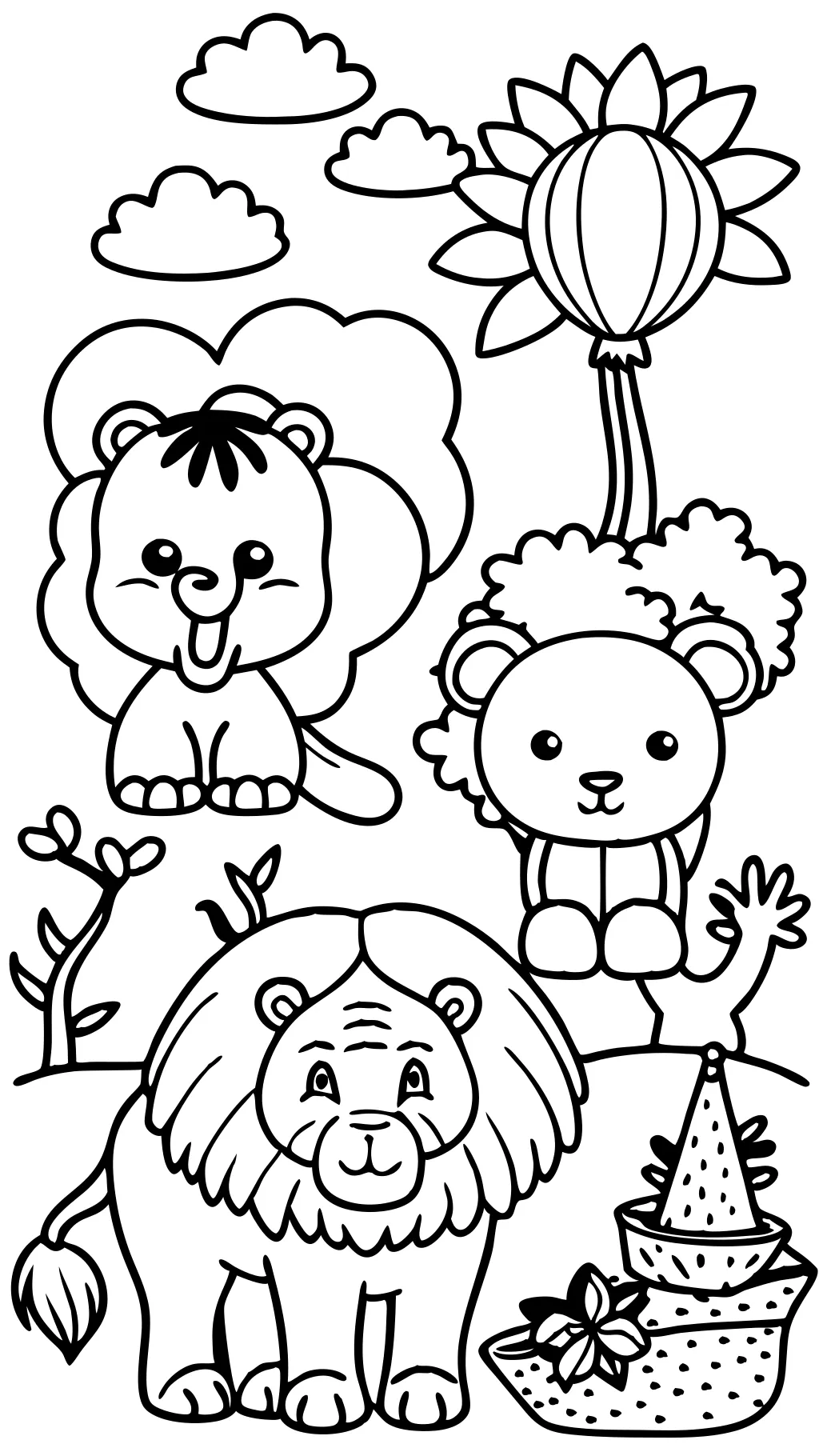 zoo coloring page